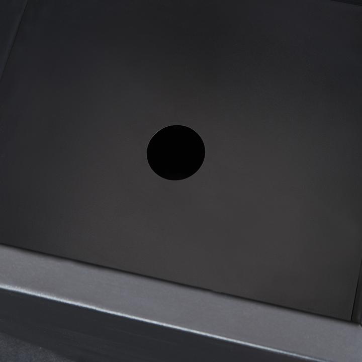 Actual product image Casa.Pro () Pflanzkübel Vaargel 76x39x39 cm Stahl Schwarz