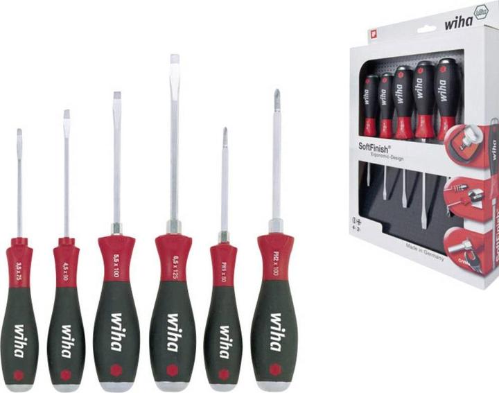 Actual product image Wiha SoftFinish (Slotted screws, Phillipps cross recess (PH))