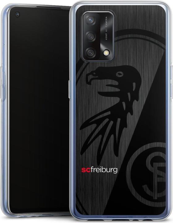 Produktbild DeinDesign Silikon Hülle für Oppo A74 Handyhülle Case Smartphone Schutzhülle Metallic Look Offizielles (Oppo A74)