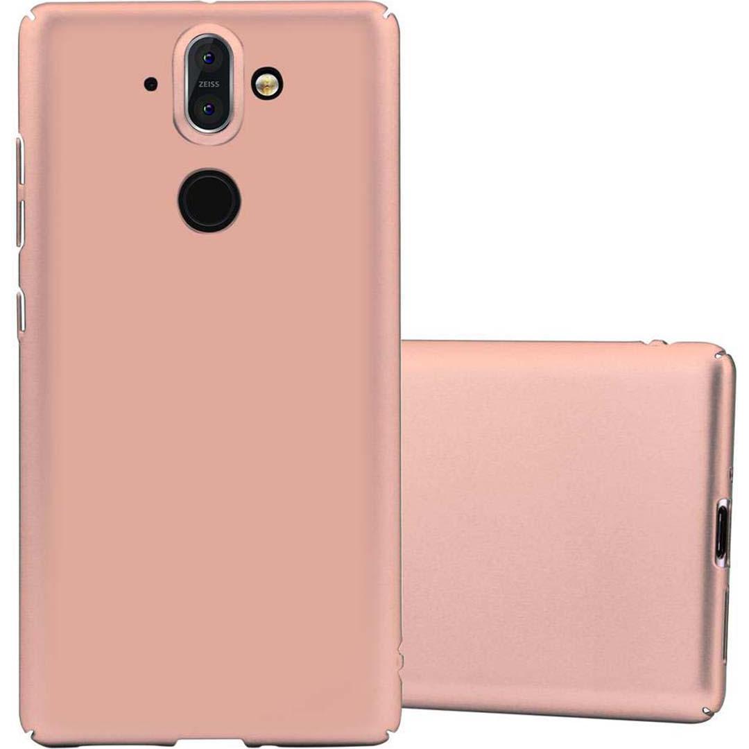 Cadorabo Hard Cover Matt Metall Cover (Nokia 8 Sirocco), Smartphone Hülle, Rosa