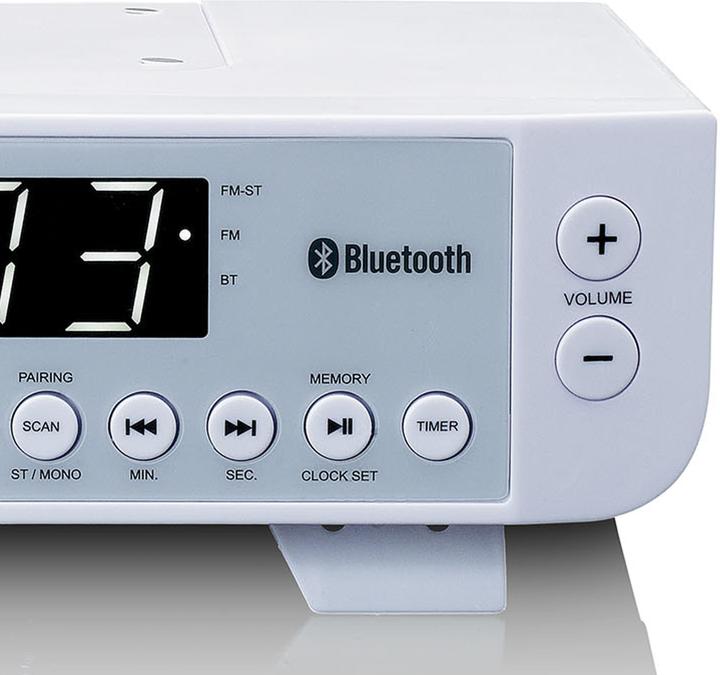 Produktbild Lenco KCR-100 Küchenradio UKW Bluetooth® Weiss (FM, Bluetooth)