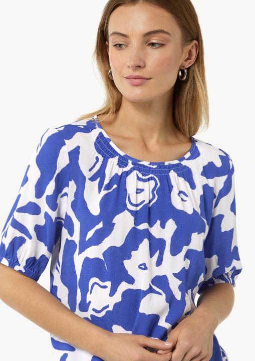 Produktbild Comma Bluse Gemusterte Kurzarmbluse (44)