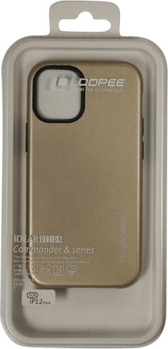 Produktbild Loopee iPhone 12 Mini - Backcase, robust mit Outdoor-Schutz, Gold (Apple iPhone 12 mini)