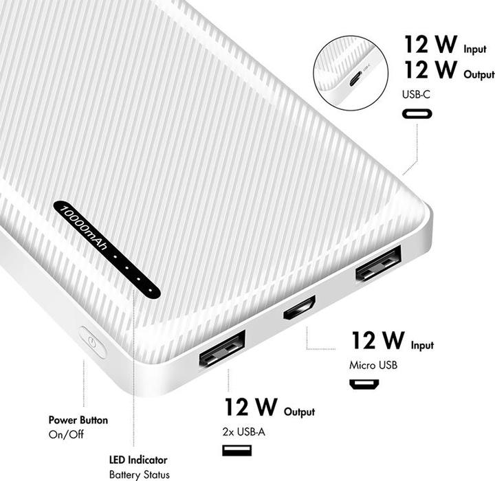 Produktbild LogiLink PA0328WRF (10000 mAh, 12 W, 37 Wh)