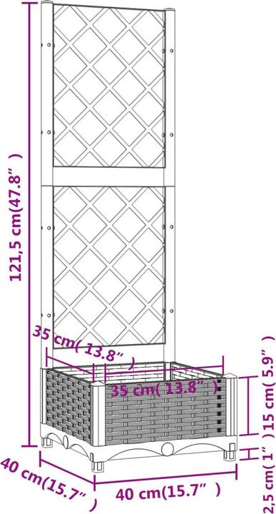 Produktbild vidaXL Gartenpflanzgefäss