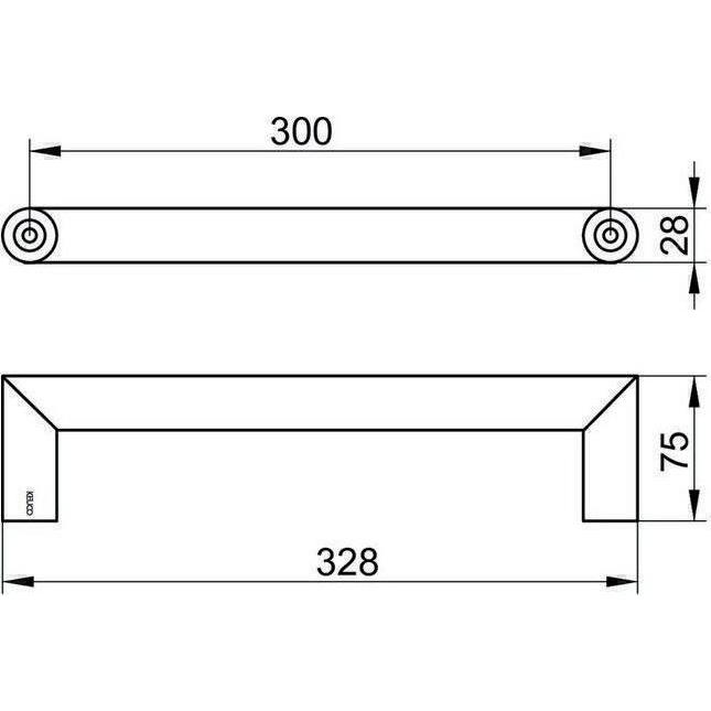 Thumbnail - Keuco, Möbelgriff, Haltegriff COLLECTION REVA 328mm vc