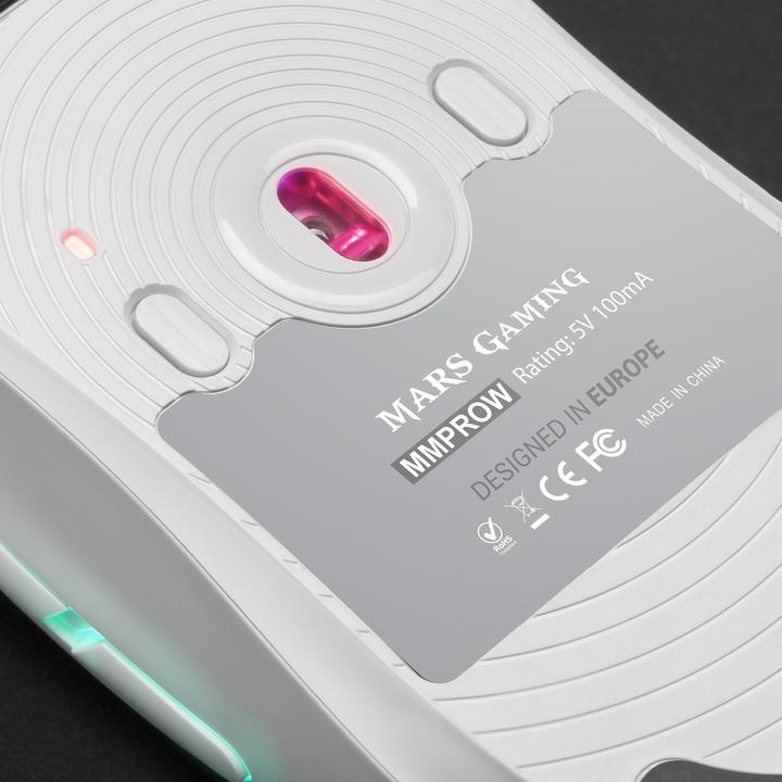 Actual product image Mars Gaming Souris Filaire Gamer Mmpro RGB (Blanc) (Cable)