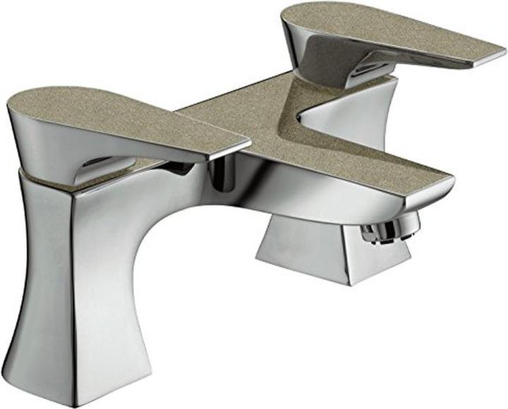 Bristan Shimmer Metallic Hourglass Basin Filler with Quarter-Turn Ceramic Valves