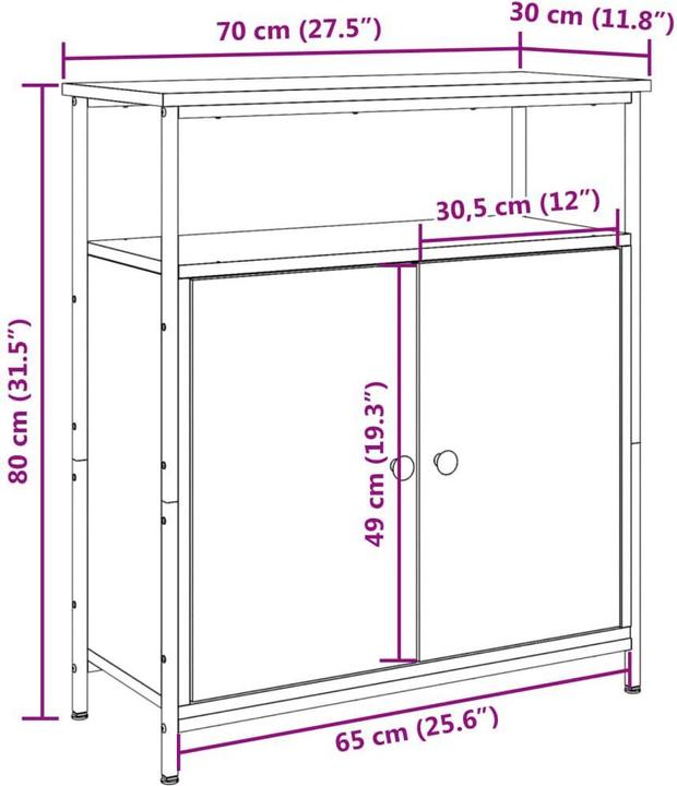 Immagine prodotto VidaXL Credenza (70 x 30 x 80 cm)