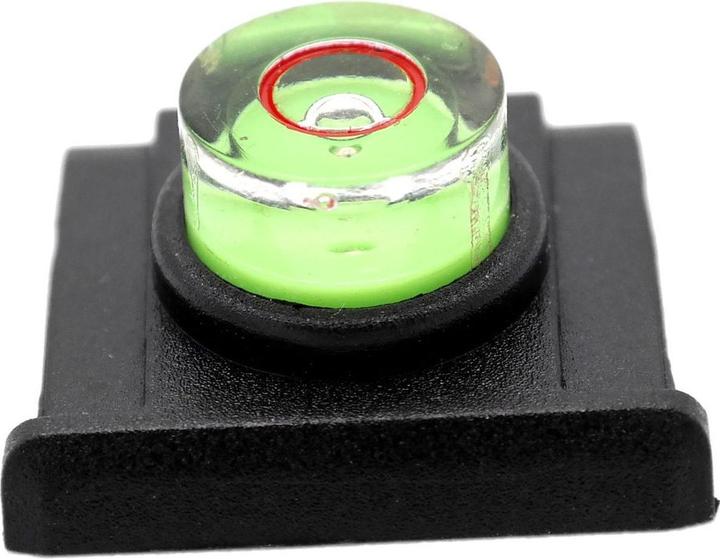 Actual product image Caruba WP SL1 flash shoe cover with spirit level (Hot shoe cover)