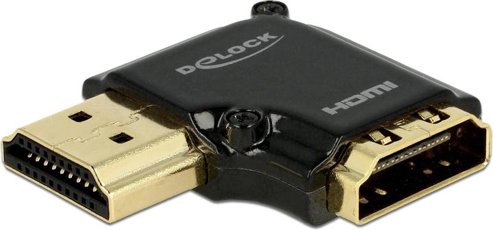 Produktbild Delock Adapter High Speed Ethernet 4K 90° HDMI-A - HDMI-A (HDMI, 3.03 cm)