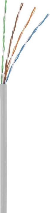 Actual product image Renkforce RF-5043978 RJ45 network cable, patch cable CAT 5e U/UTP 15.00 cm Grey m (U/UTP, CAT5e, 0.15 m)