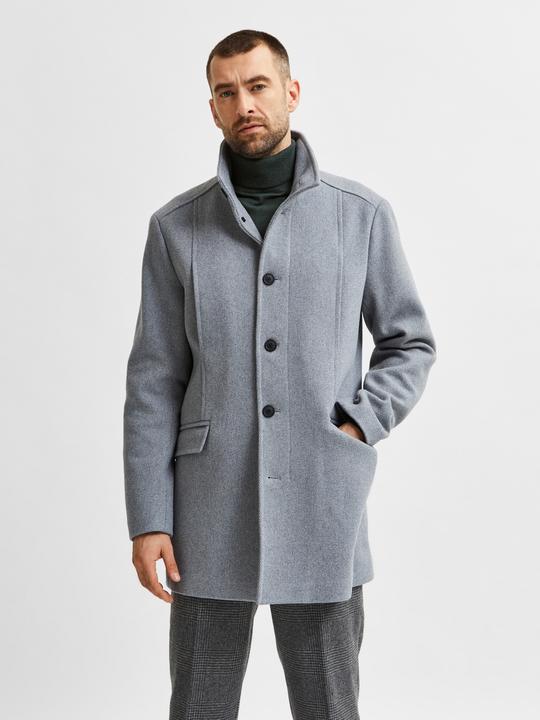 Actual product image Selected Homme High collar wool coat (M)