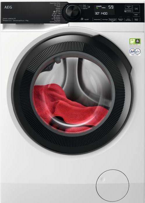 Produktbild AEG LR8H94GBY Waschmaschine Frontlader 9 kg 1400 U/min Weiss (9 kg, Links)
