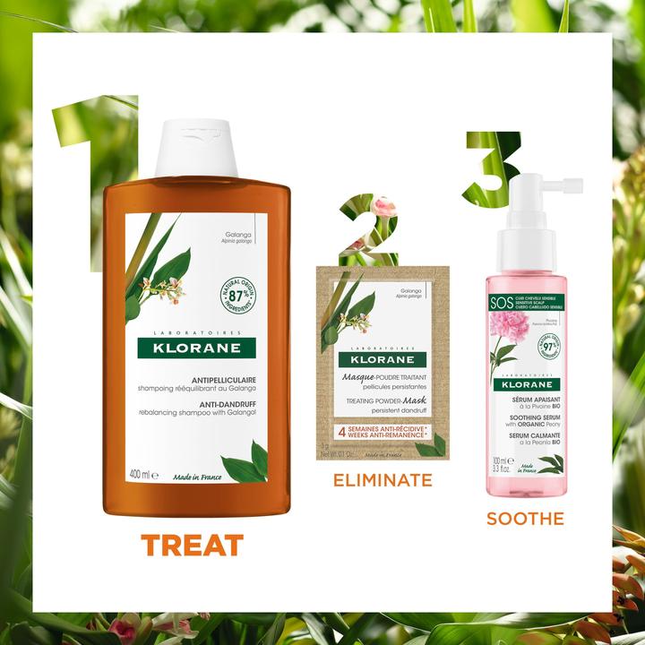 Produktbild Klorane Anti-Schuppen Shampoo mit Galanga (200 ml, Flüssiges Shampoo)