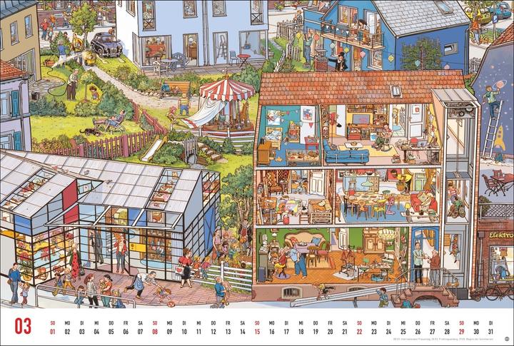 Immagine prodotto Göbel & Knorr Wimmelbilder Edition Kalender 2026 (58 x 39 cm)