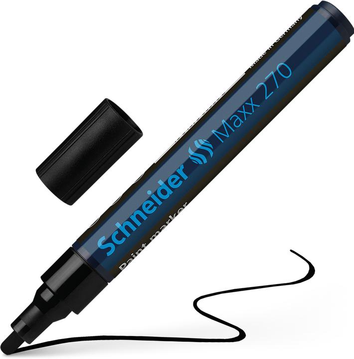 Actual product image Schneider Paint marker Maxx 270 1-3mm black (Black, Blue, 3 mm, 1 x)