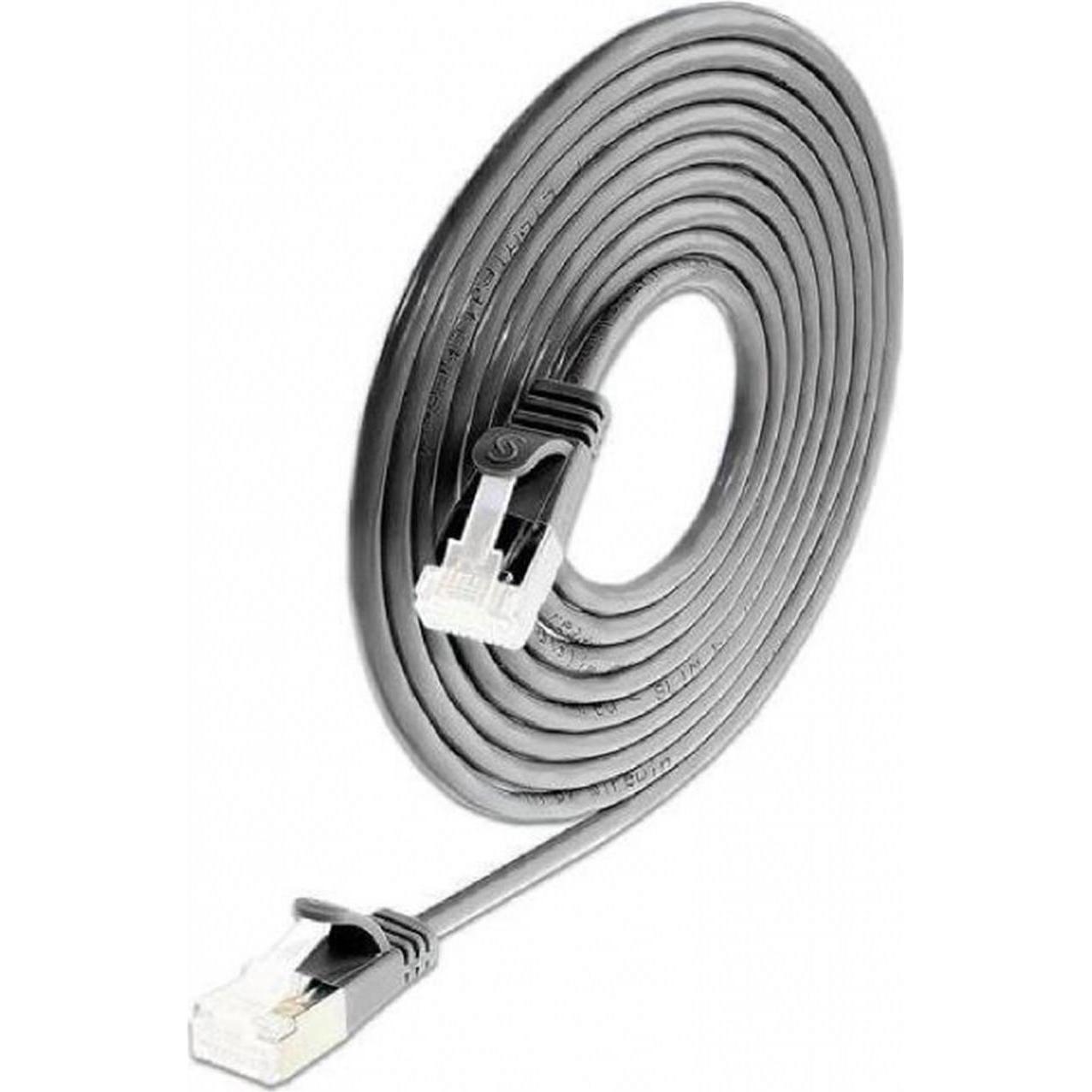 Wirewin Slim Patchkabel: U/FTP,7.0m,schwarz (U/FTP, CAT6a, 7 m), Netzwerkkabel