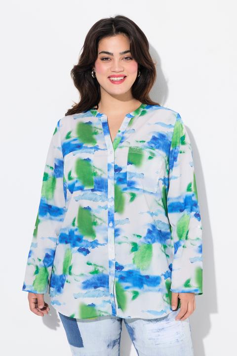 Produktbild Angel of Style Bluse, Straight Fit, Batik-Druck, Pailletten (48)
