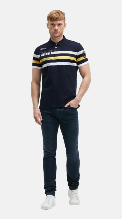 Image du produit Camp David Poloshirt Airplane Tour I Kurzarmshirt mit Polokragen (L)