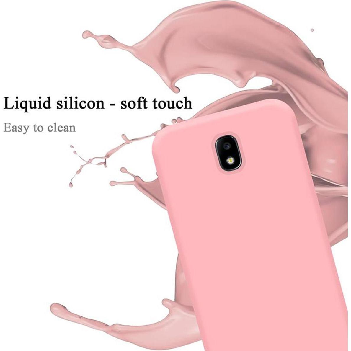 Thumbnail - Cadorabo TPU Liquid Silicone Case Cover (Samsung Galaxy J7 2017), Smartphone Hülle, Rosa