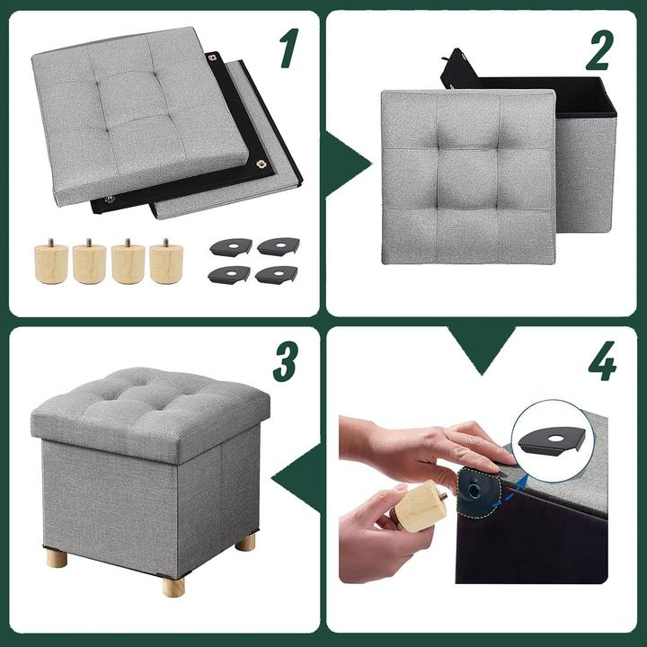 Actual product image Relaxdays Hocker mit Stauraum