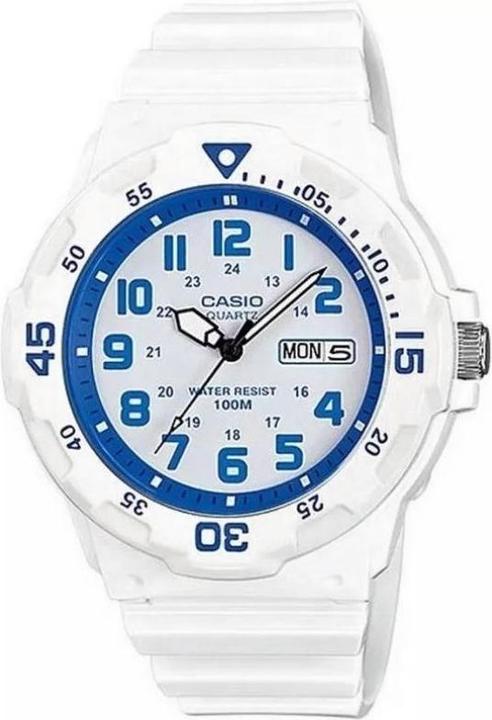 Actual product image Casio Ladies' watch MRW-200HC-7B2VDF + BOX (Analogue wristwatch, 47 mm)