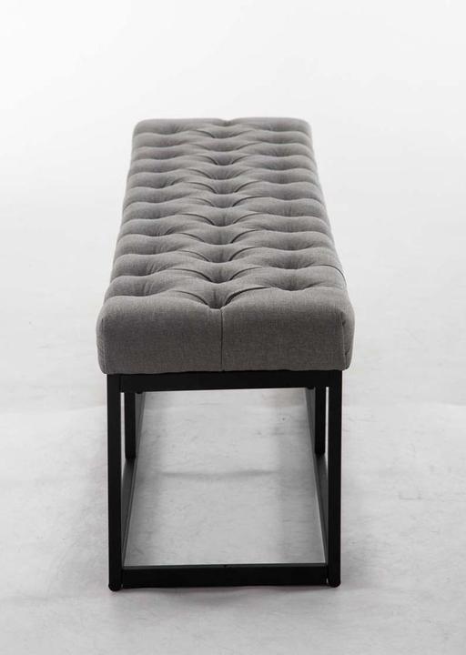 Actual product image Swisshandel24 Bench Amun fabric B150, grey (150 cm)