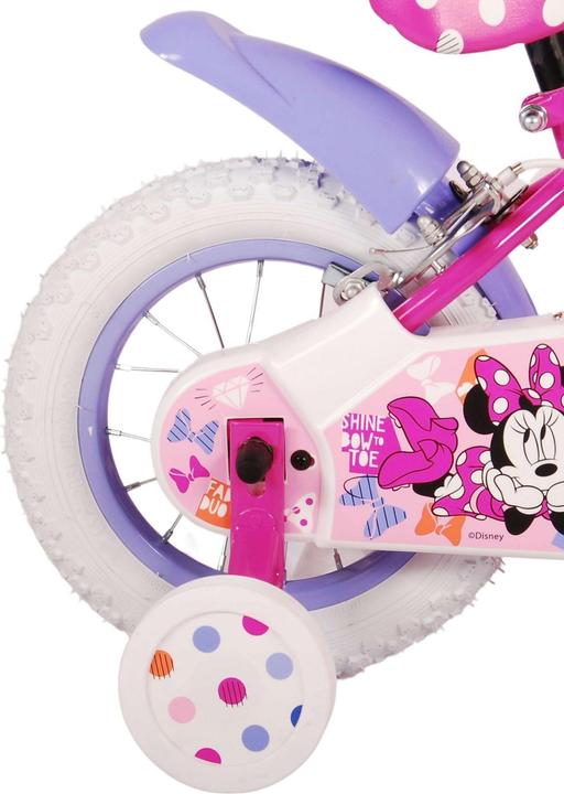 Actual product image Disney Minnie Cutest Ever! Kinderfiets - Meisjes - 12 inch - Roze - Twee handremmen (12")