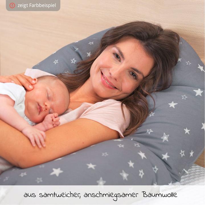 Produktbild Theraline Stillkissen "Das Original" mit Polyester Hohlfaser Füllung inkl. Bezug 190 cm (38 cm)