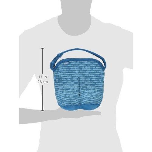 Thumbnail - Built, Lätzchen, Bottle Buddy – Dribble Dots Mėlyna