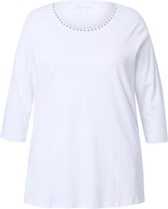 Produktbild Ulla Popken Shirt, Ziersteine, A-Linie, Rundhals, 3/4-Arm (46, 48)