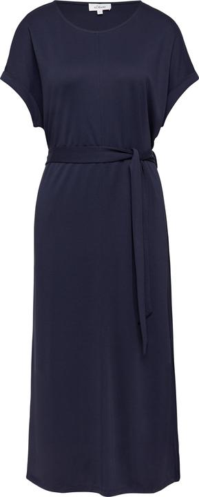 Image du produit s.Oliver Kleid Jersey-Kleid mit einseitigem Schlitz und Bindegürtel (38)