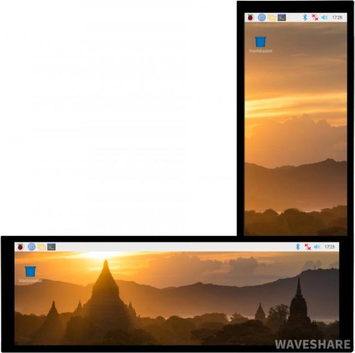 Actual product image WaveShare 7.9inch HDMI Capacitive Touch Display 400x1280