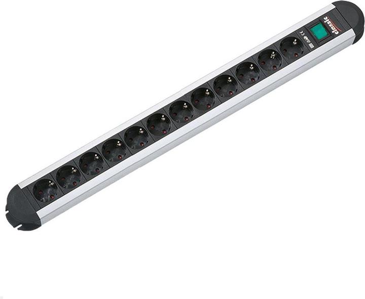 Produktbild Bachmann Steckdosenleiste PRIMO CLASSIC ALU, 12-fach mit (12x, CEE 7/3, 1.75 m)