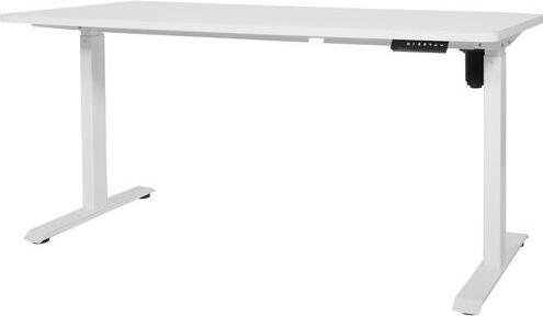 Actual product image Schaffenburg Sit/stand desk Easyo metal, melamine white (127 x 60 x 119 cm)