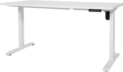 Actual product image Schaffenburg Sit/stand desk Easyo metal, melamine white (127 x 60 x 119 cm)
