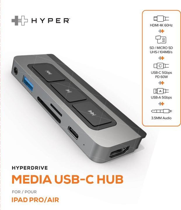 Image du produit Hyper Hyperdrive 6-in-1 (USB-C, 6 Ports)