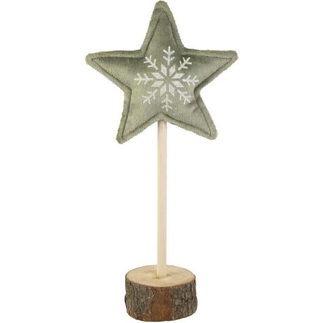 Thumbnail - MICA Living, Weihnachtsdeko, Standdeko - Plüschstern - ca. 12,5 x 5,5 x 26,5 cm - 1 Stück