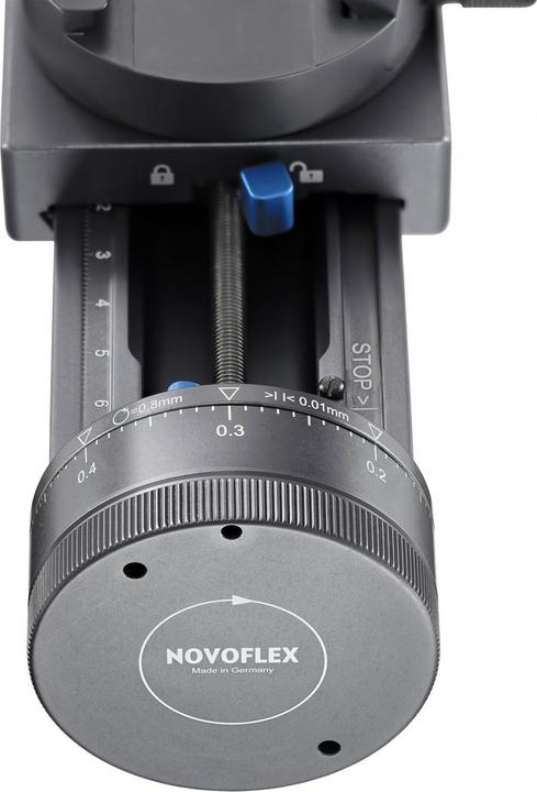 Produktbild Novoflex Castel M Einstellschlitten mit Fokusrad (Stativschlitten)