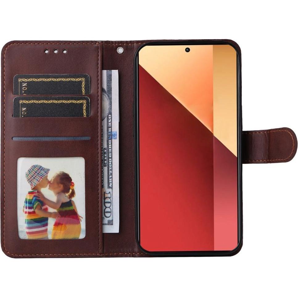 Thumbnail - Cover-Discount Poco M6 Pro / Redmi Note 13 Pro 4G - Premium Etui braun (Xiaomi Redmi Note 13 Pro 4G), Smartphone Hülle, ...