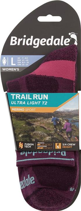 Actual product image Bridgedale Ultralight T2 Merino Sport 3/4 Crew (41 - 43)