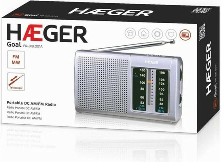 Actual product image Haeger PR-BIB. Goal Radio (AM, FM)