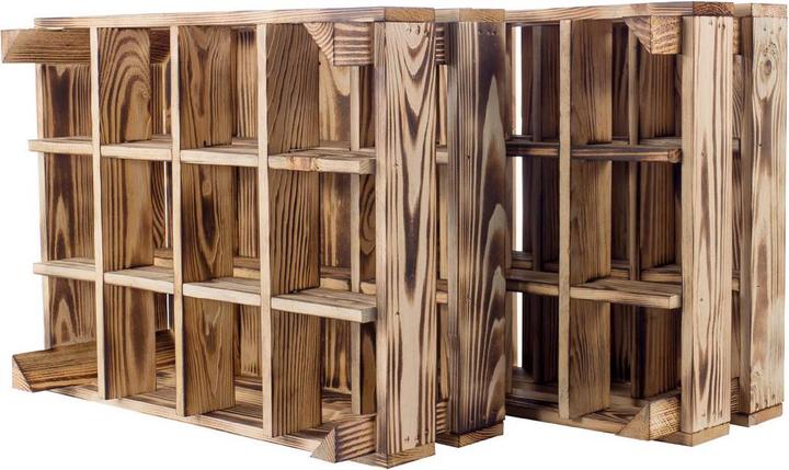 Produktbild Holz Zollhaus Flaschenregal Kiefer, Braun 50 x 40 cm (12 Flaschen, 23 x 50 x 40 cm)
