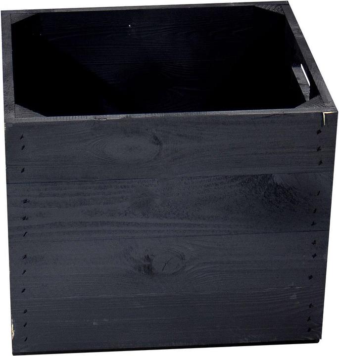 Produktbild Holz Zollhaus Aufbewahrungskiste Vintage Schwarz 33 x 38 cm (33.33 cm, 39.61 l, 1x)