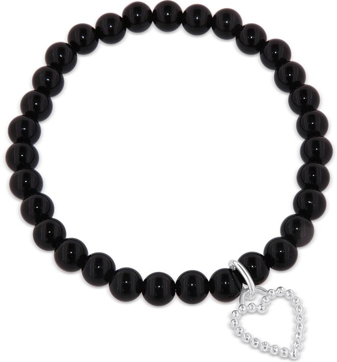 Immagine prodotto Leyda Bracciale a cuore (18 cm, Argento 925, Pietra colorata)