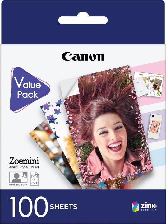 Productafbeelding Canon ZP-2030 - ZINKPAPIER (100ks) per Zoemini (290 g/m², 5 x 7,5 cm, 100 x)
