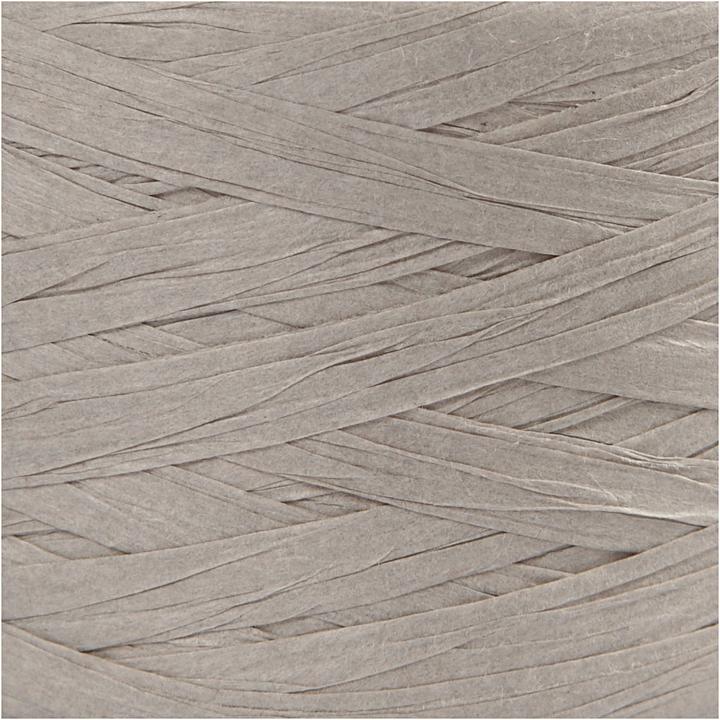 Produktbild Creativ Company Papierband Raffiabast 8 mm x 100 m, Hellgrau (Geschenkband, 1 x)