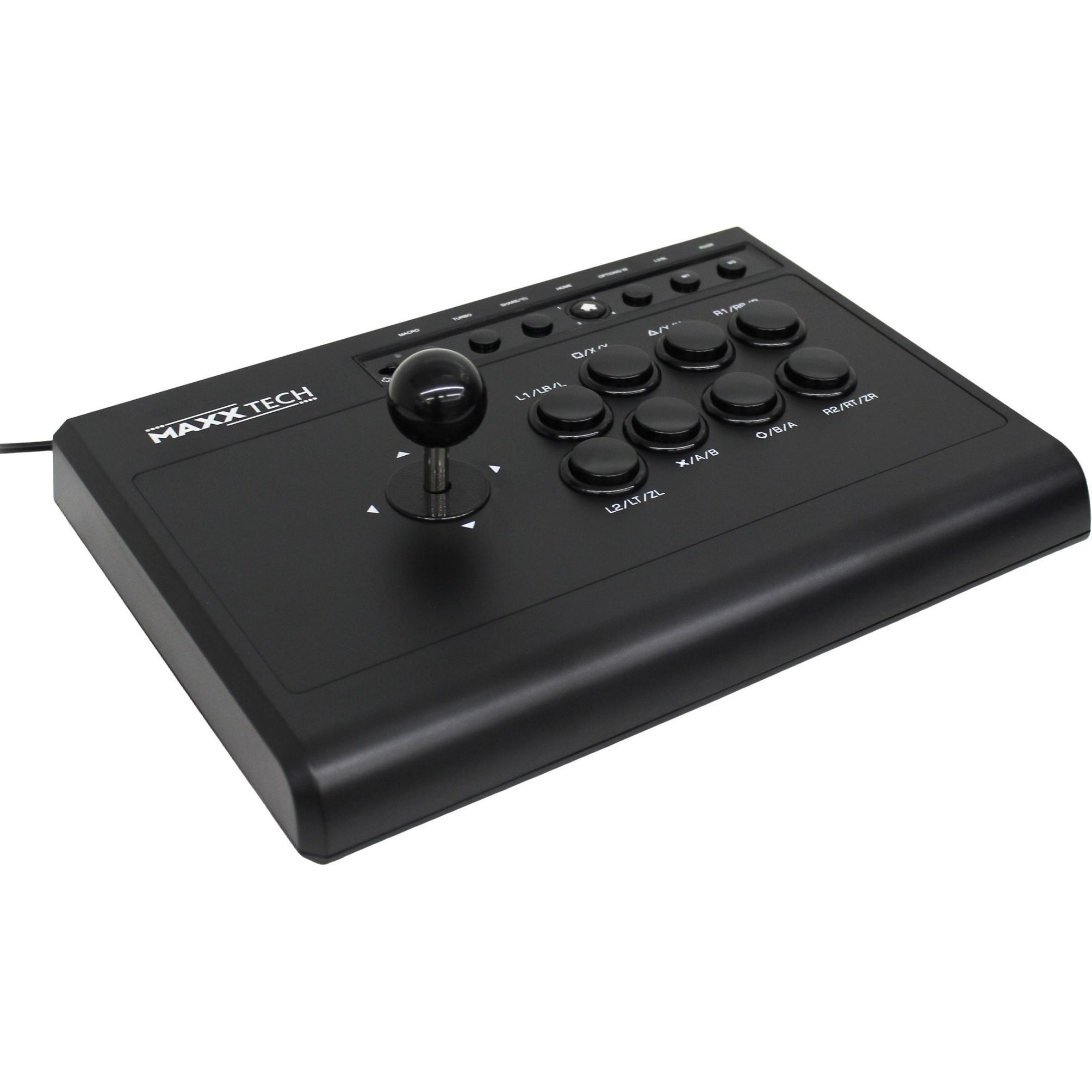 Maxx Tech Multiplatform Arcade Fight Stick (Switch, Xbox One X, PC, Xbox One S, PS4, Android, PS3), Gaming Controller, S...