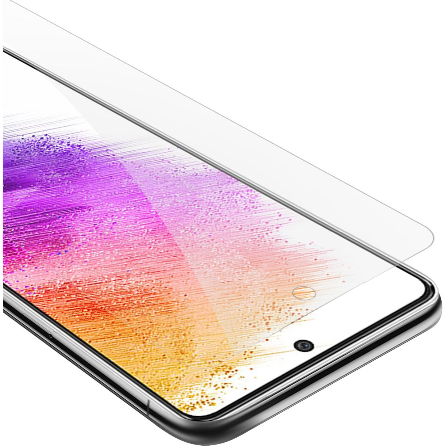 Cadorabo Tempered Schutzglas für Samsung Galaxy A73 5G (1 Stück, Samsung Galaxy A73 5G), Smartphone Schutzfolie, Transpa...